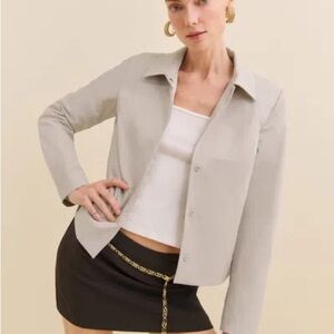Reformation Jade Jacket light khaki